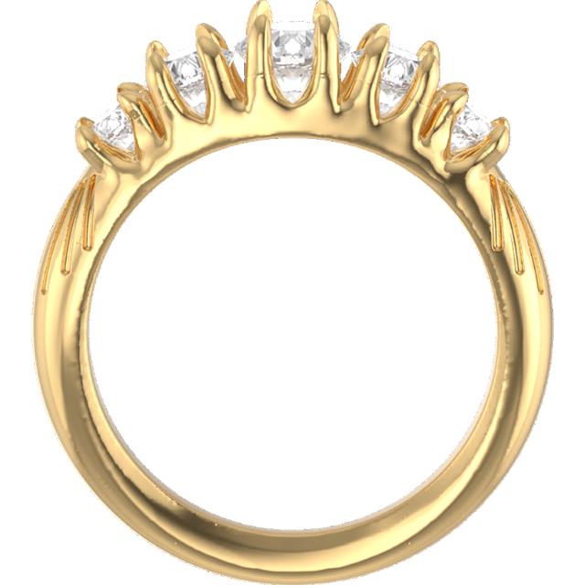 RESERVED Custom 5-stone engagement ring