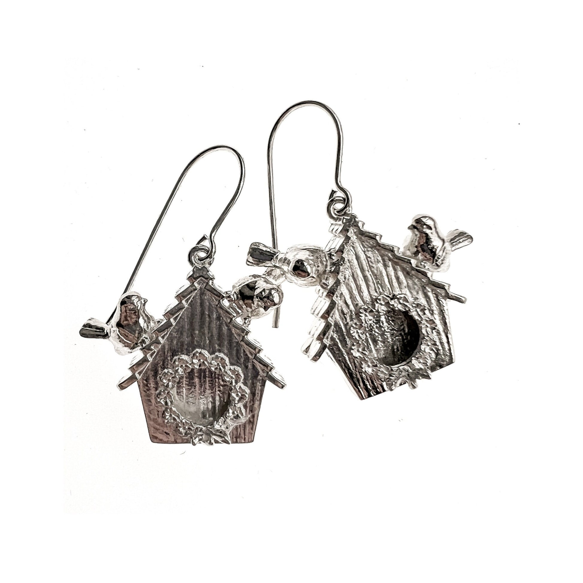 Birdhouse Earrings