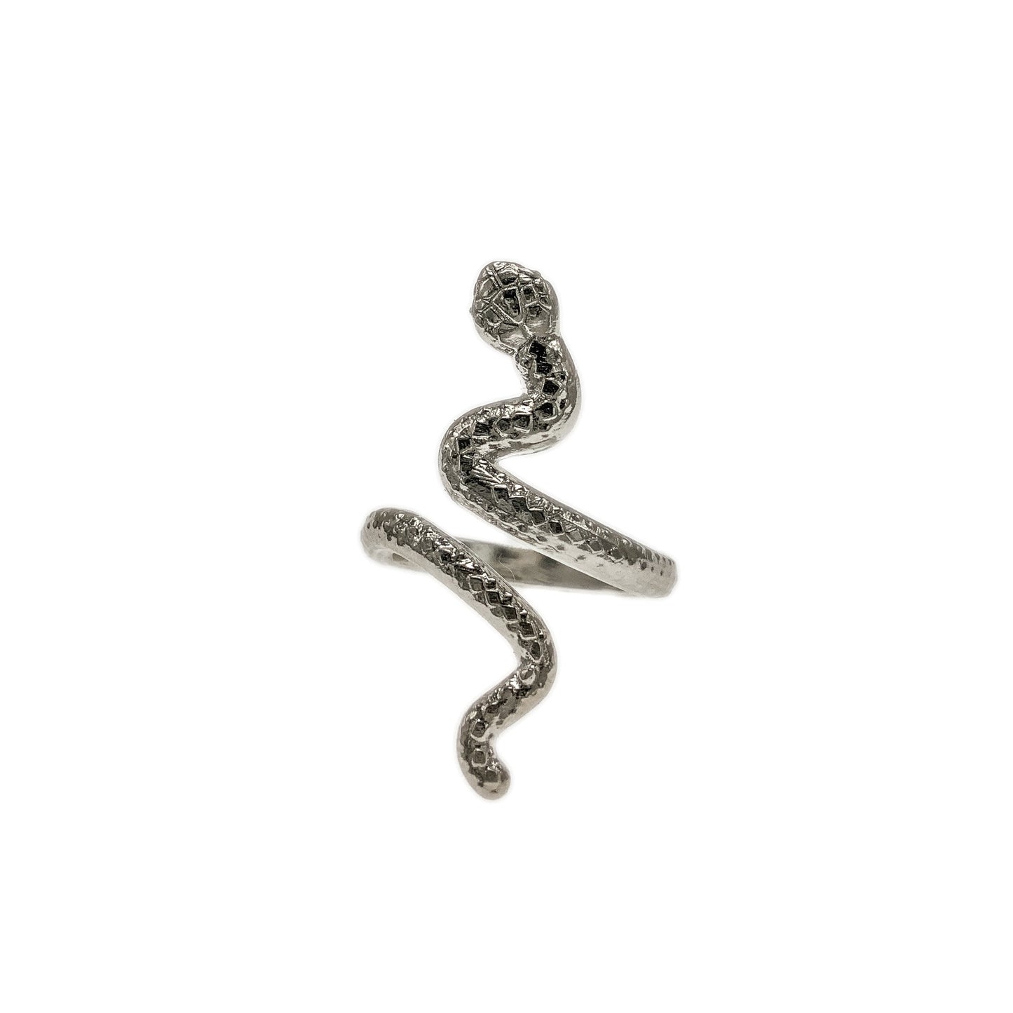 Snake Ring in Solid Silver or 14K Gold Plate