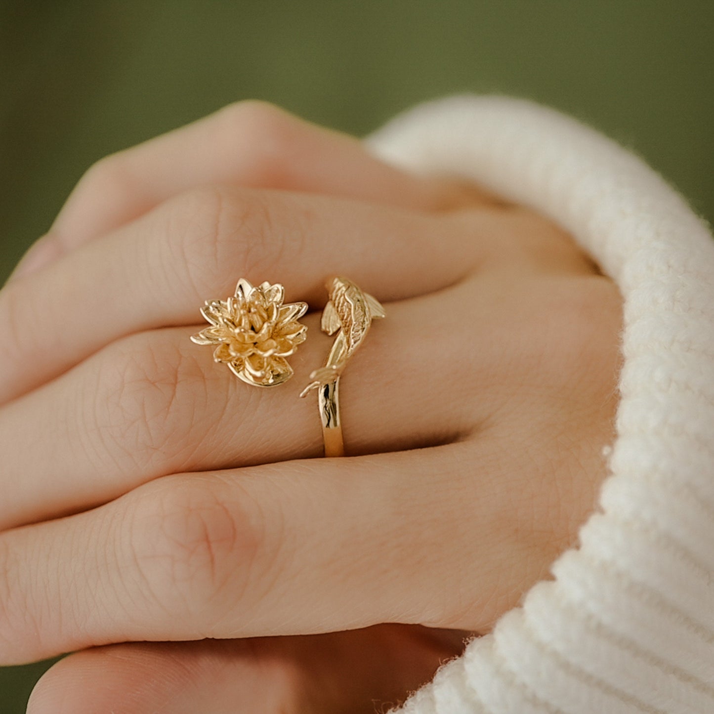 Waterlily and Koi Ring