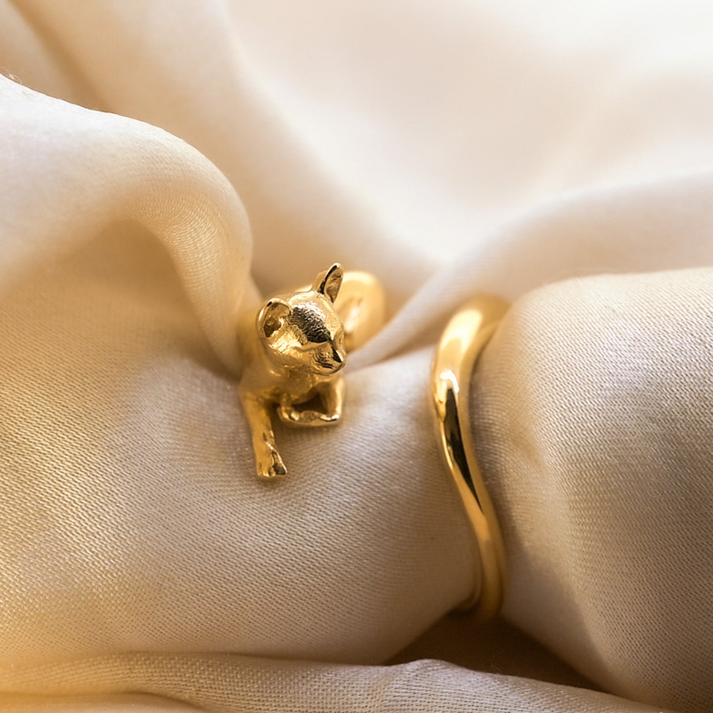 Egyptian Bastet Cat Ring