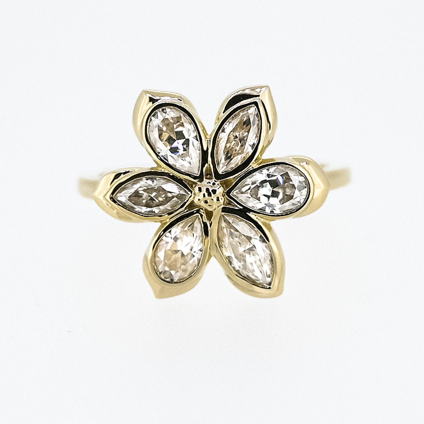Diamond Flower Ring