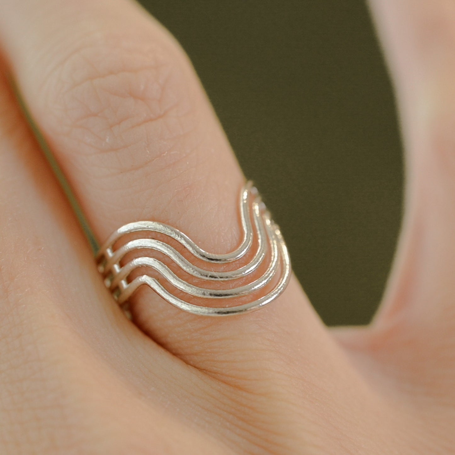 Rainbow Ring, Pride Ring, Silver or 14K Gold Plate