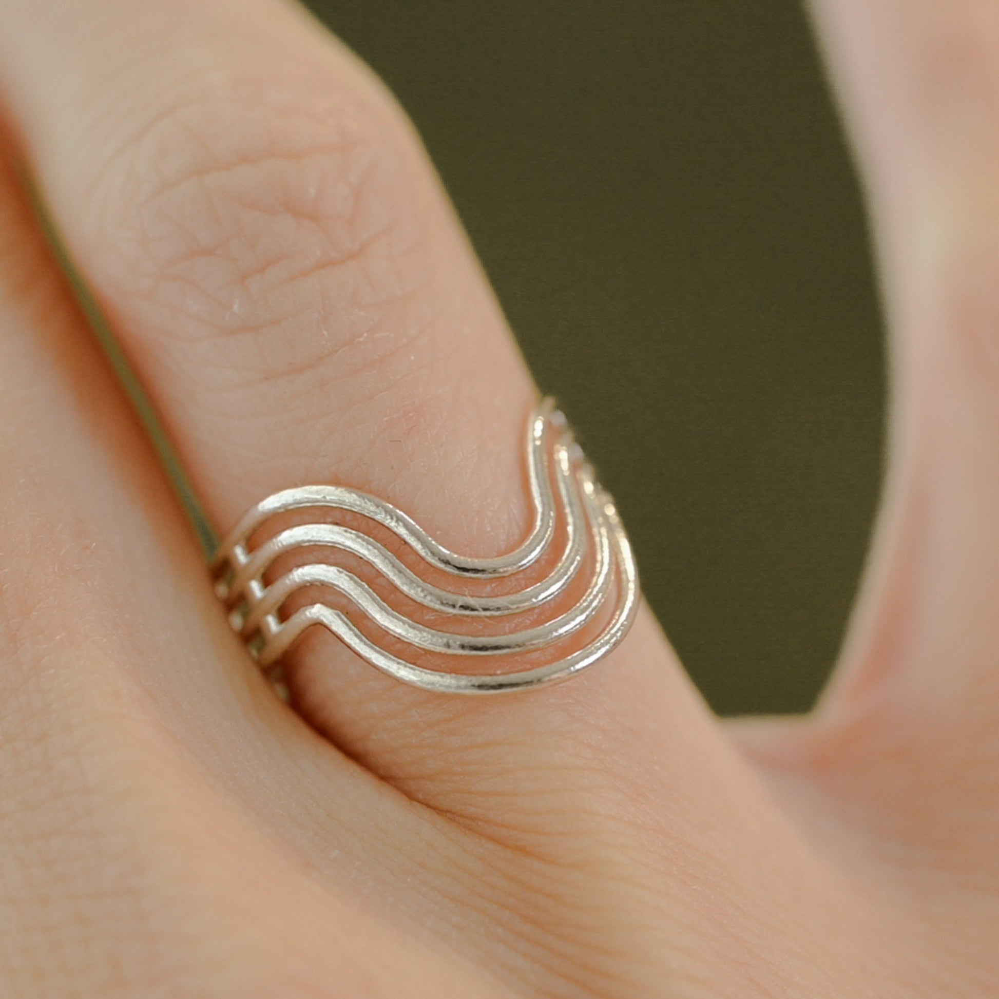 Rainbow Ring, Pride Ring, Silver or 14K Gold Plate