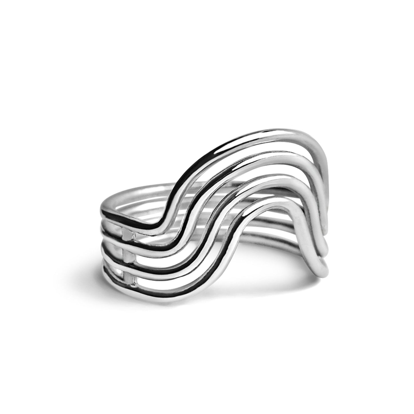 Rainbow Ring, Pride Ring, Silver or 14K Gold Plate