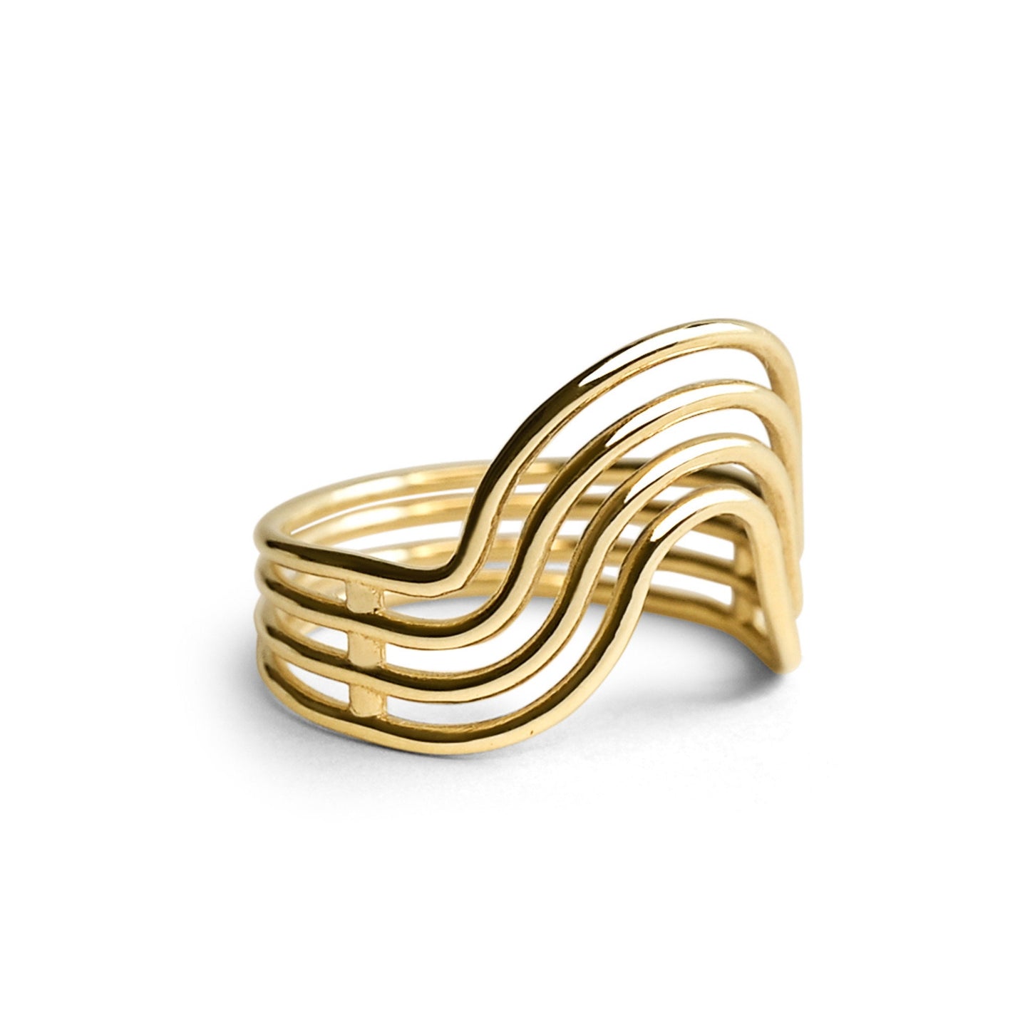 Rainbow Ring, Pride Ring, Silver or 14K Gold Plate