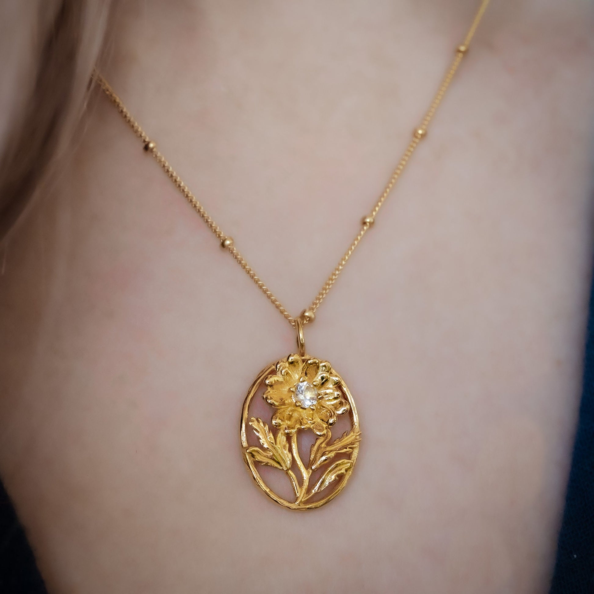 Daisy Flower Necklace