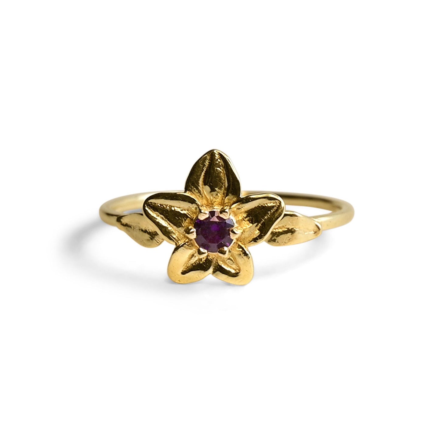 Violet Flower Ring