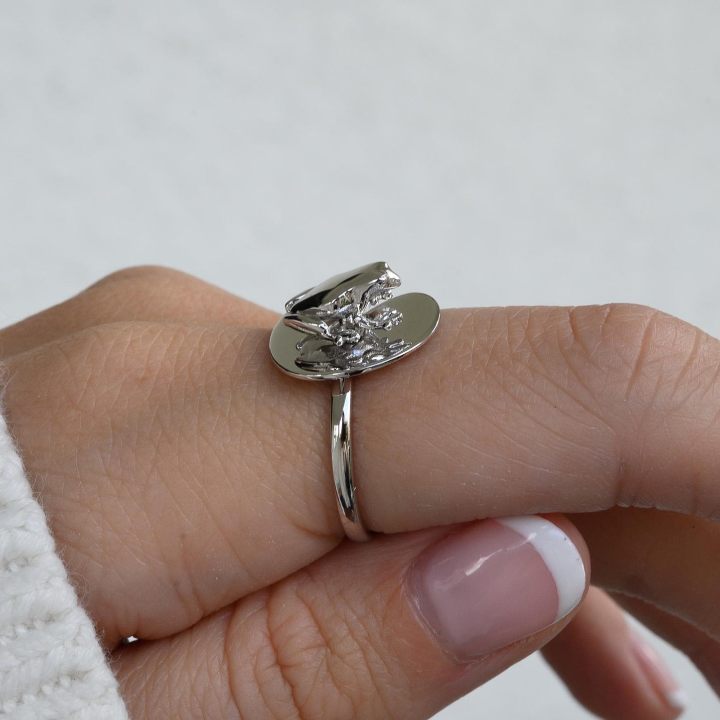 Frog and Lily Pad Fidget Ring