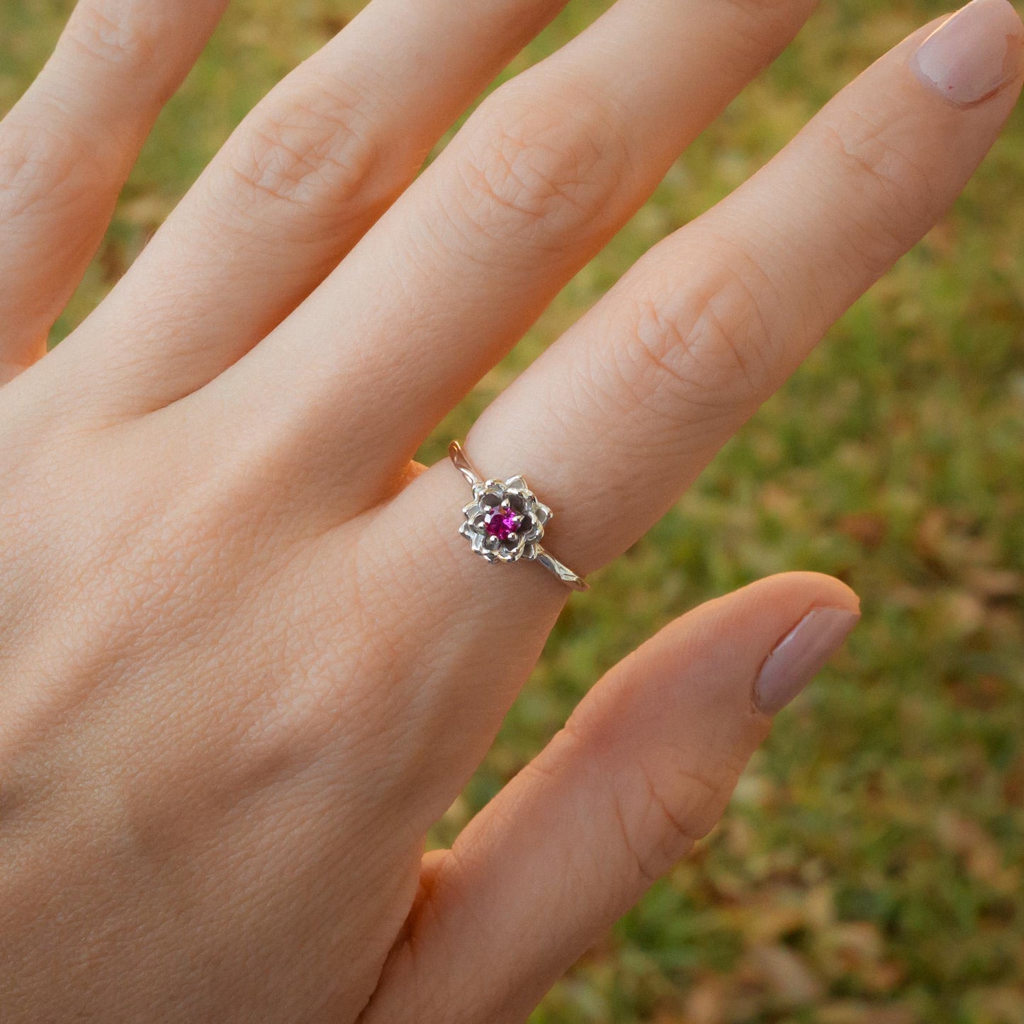 Water lily Flower Ring
