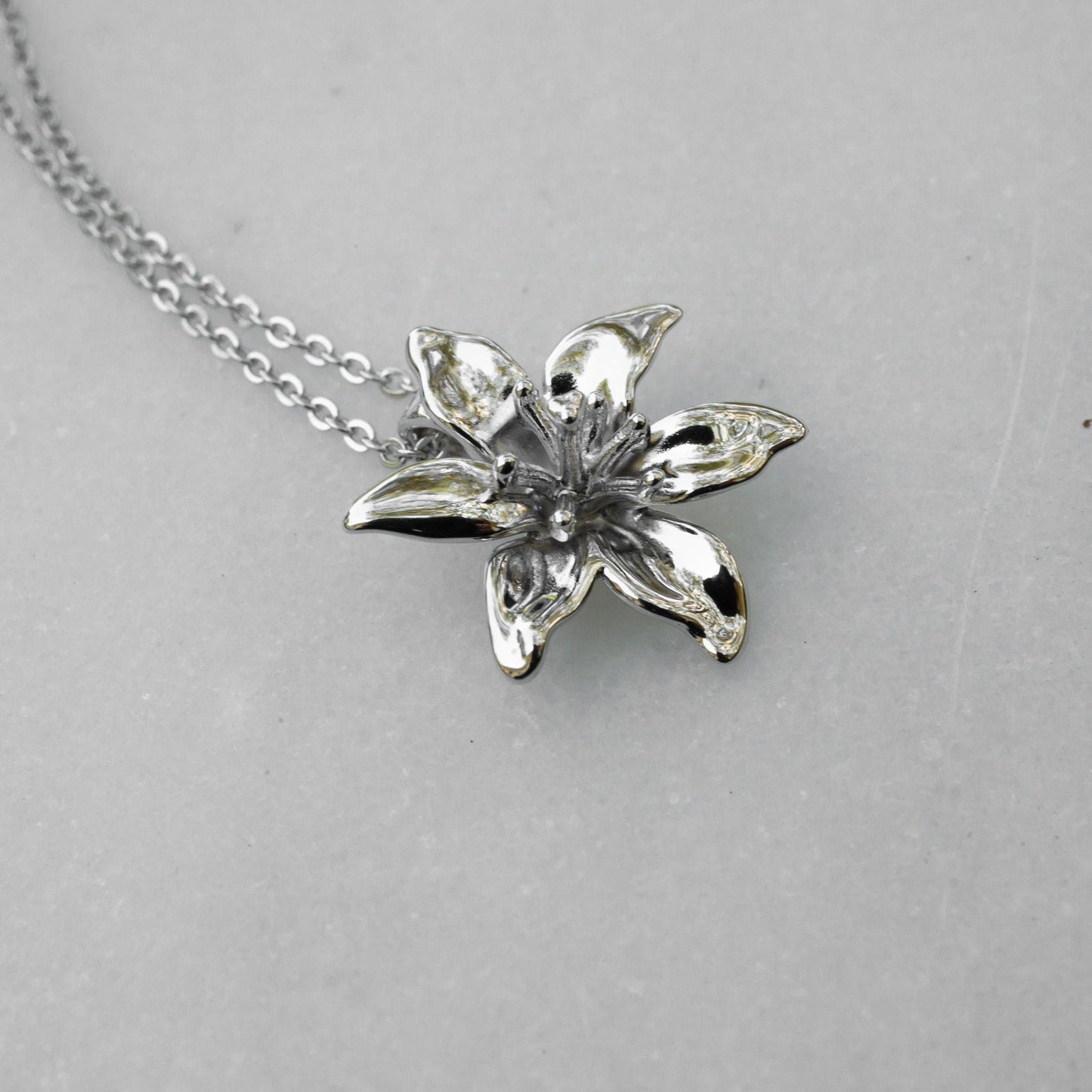 Lily Charm Necklace
