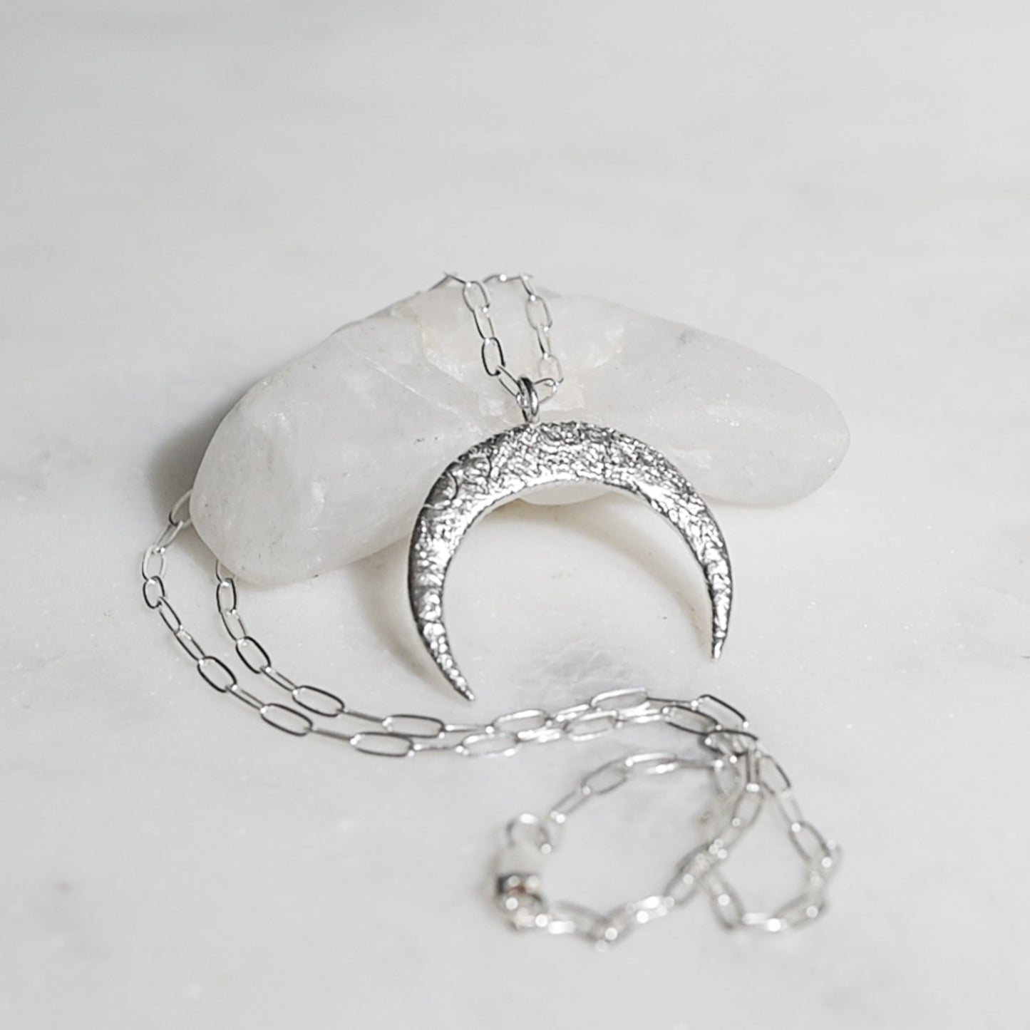 Ring Holder Moon Necklace