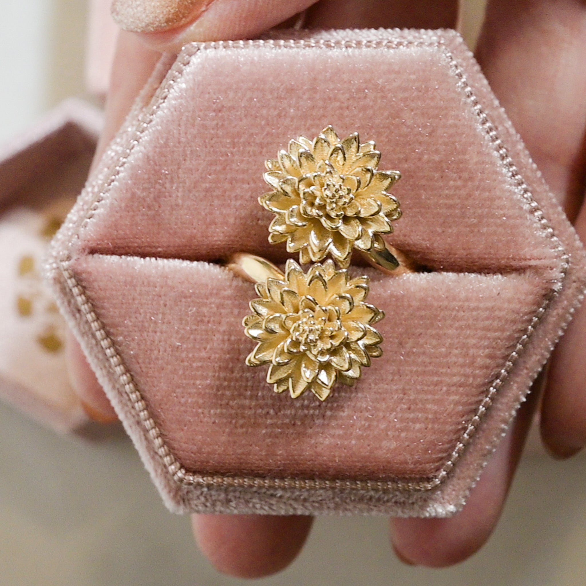 RESERVADO Anillo Flor 14k