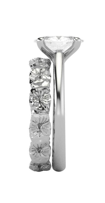 RESERVADO Anillo de bodas de platino personalizado talla 6