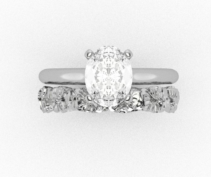 RESERVADO Anillo de bodas de platino personalizado talla 6