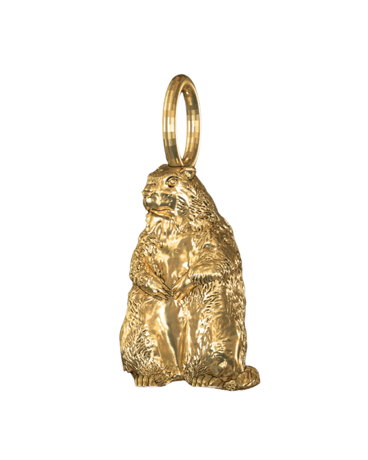 Gold Marmot Pendant