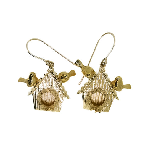 Birdhouse Earrings