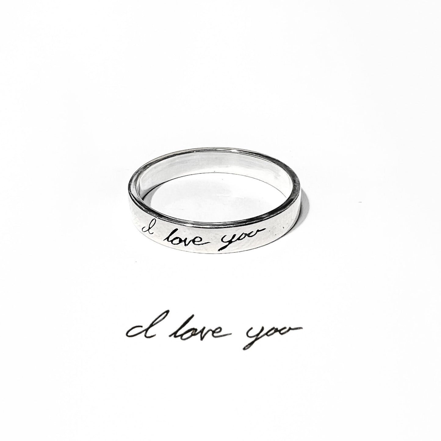 Bespoke Handwriting Personalized Ring