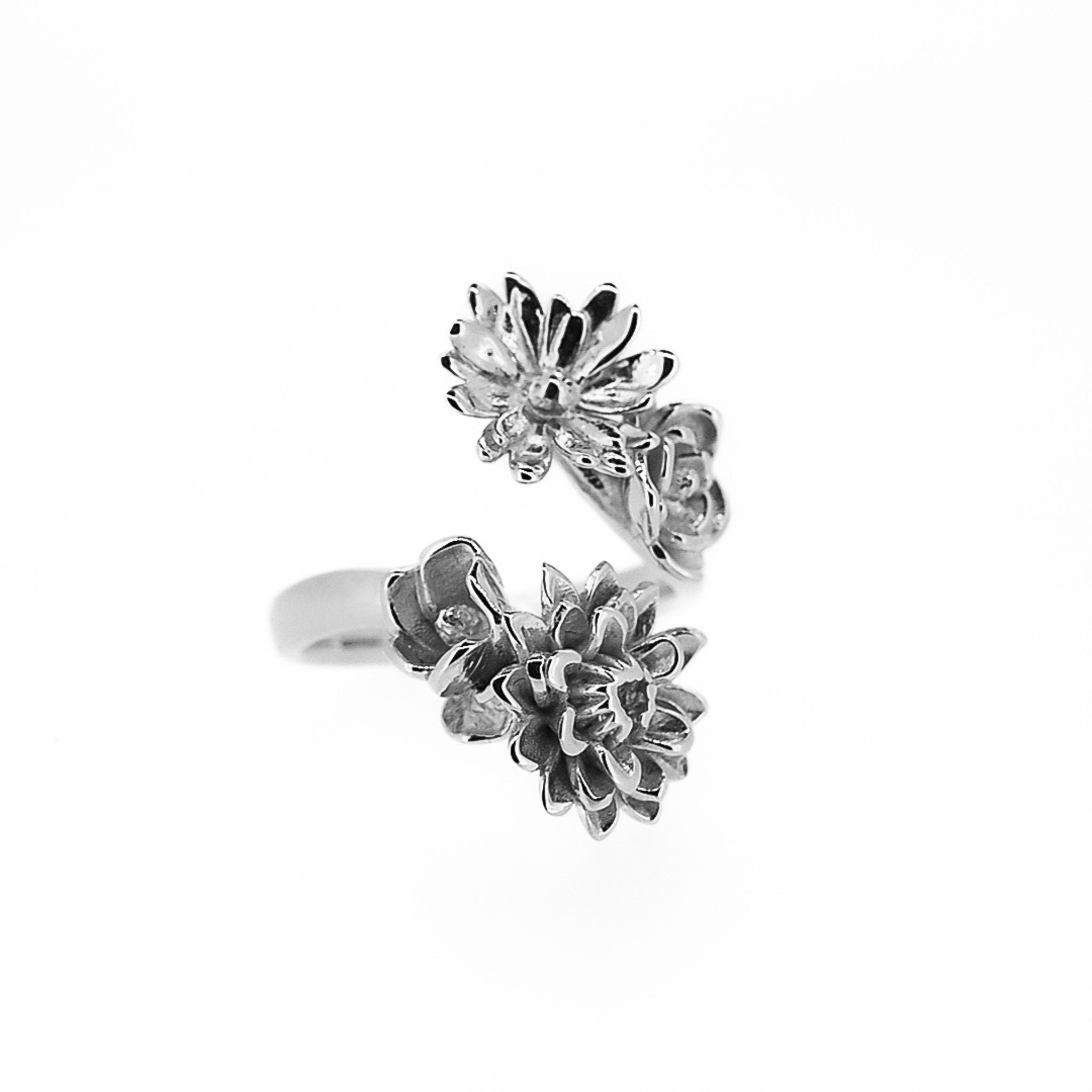 Peony Floral Bouquet Ring