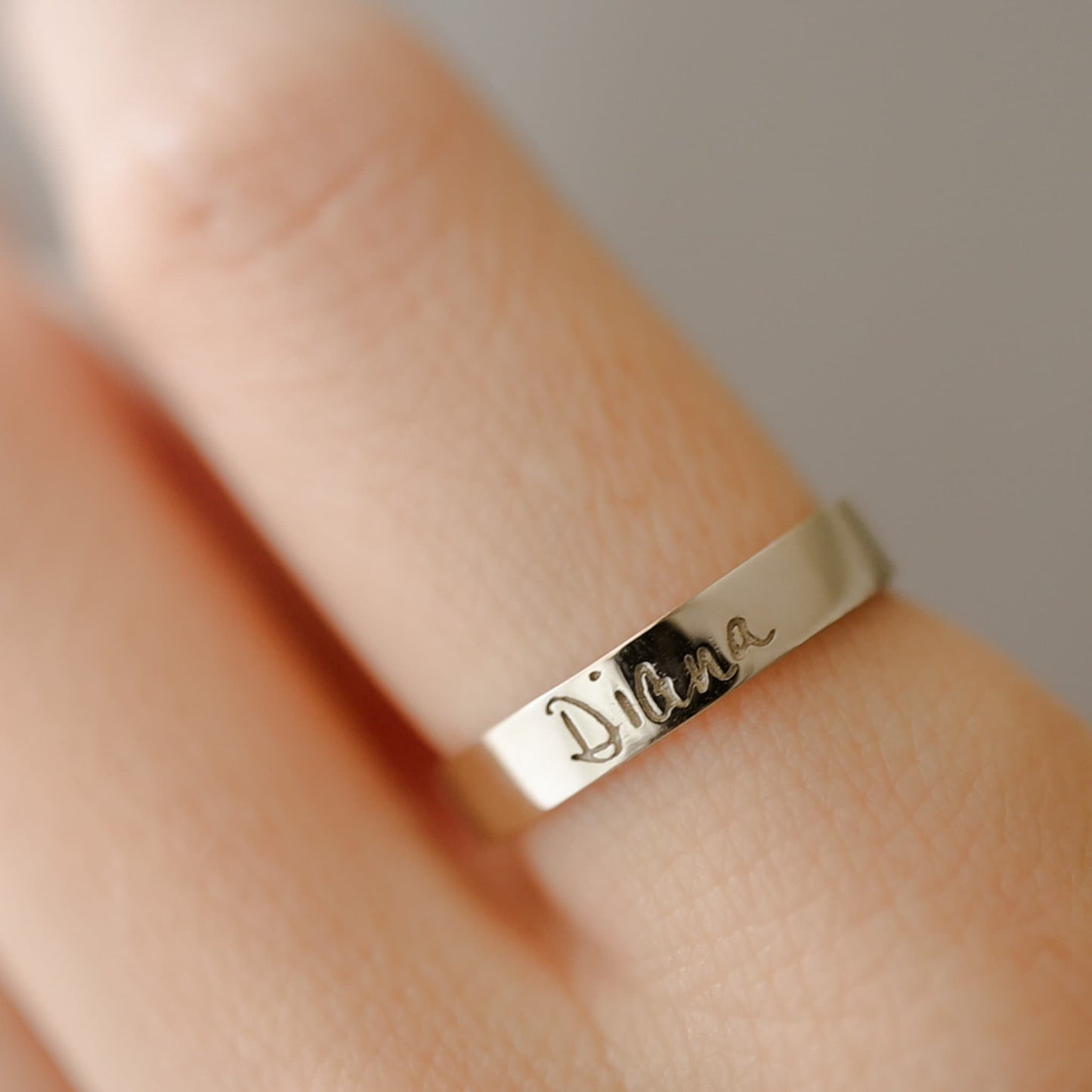 Bespoke Handwriting Personalized Ring