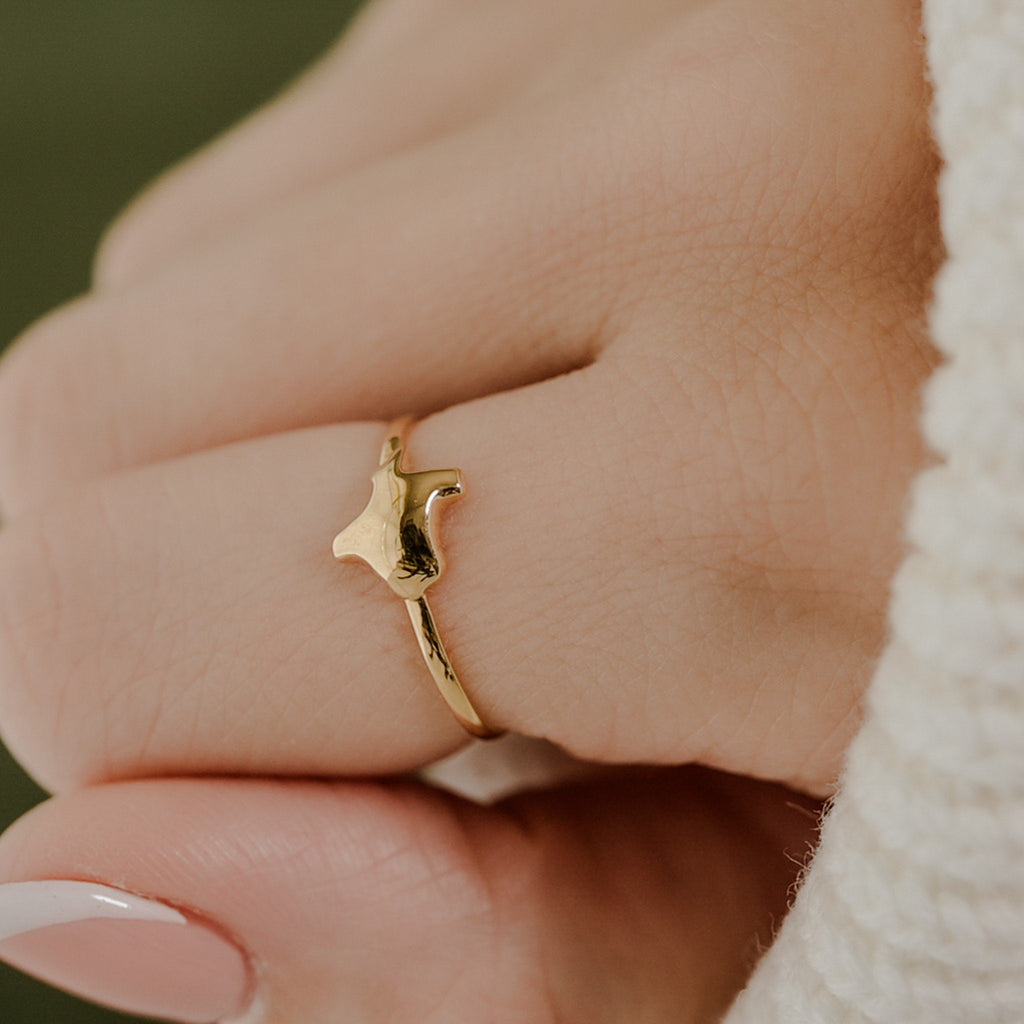 Vermeil Texas Ring size 4.75