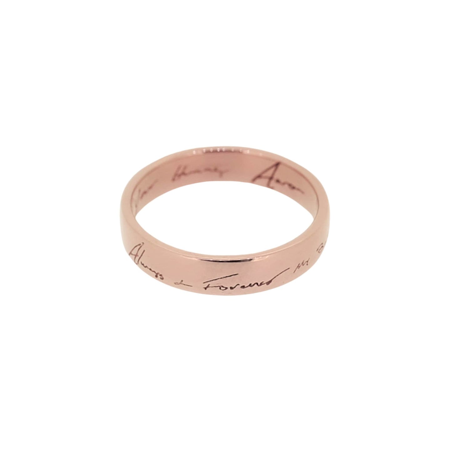 Bespoke Handwriting Personalized Ring