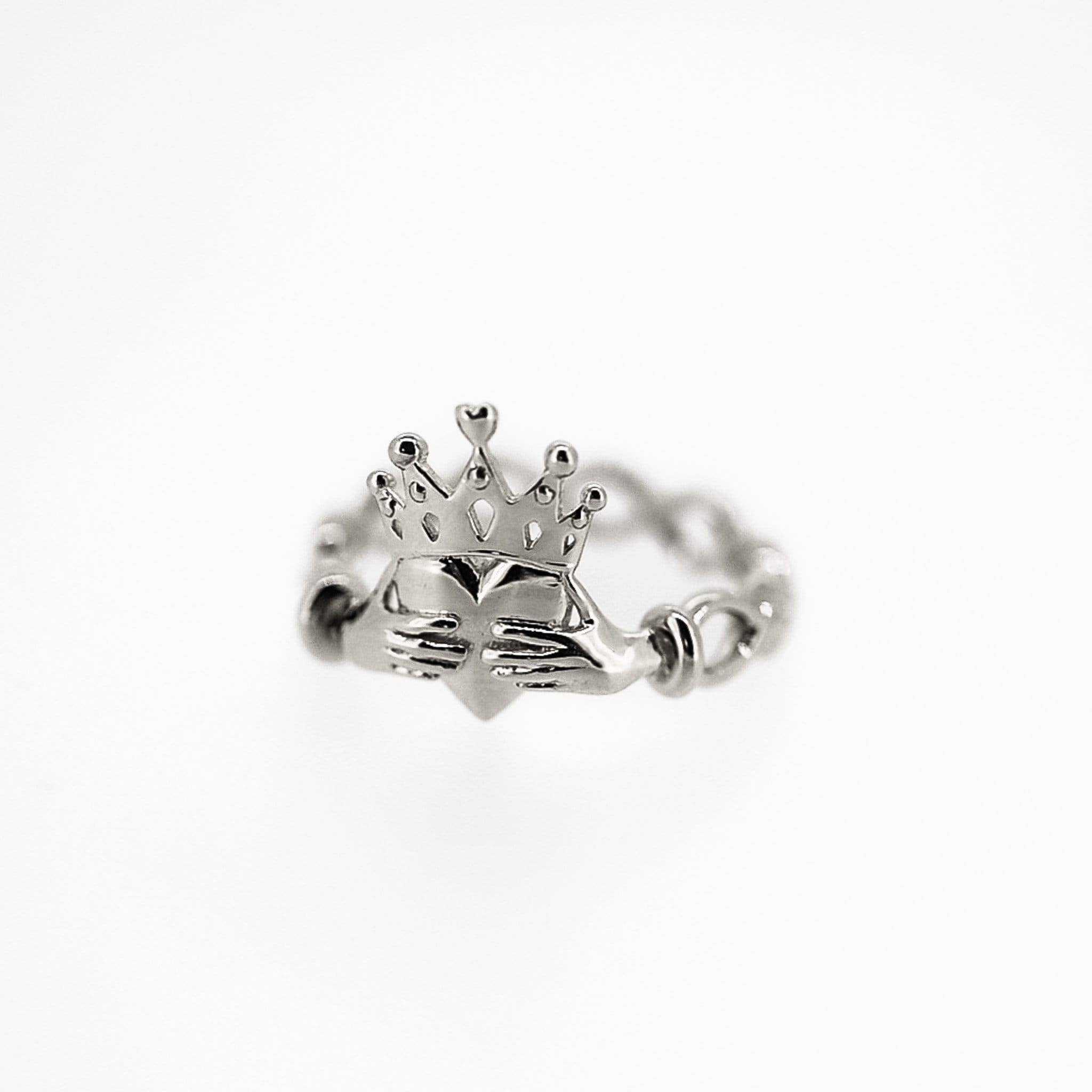 Irish Heart Celtic Claddagh Ring