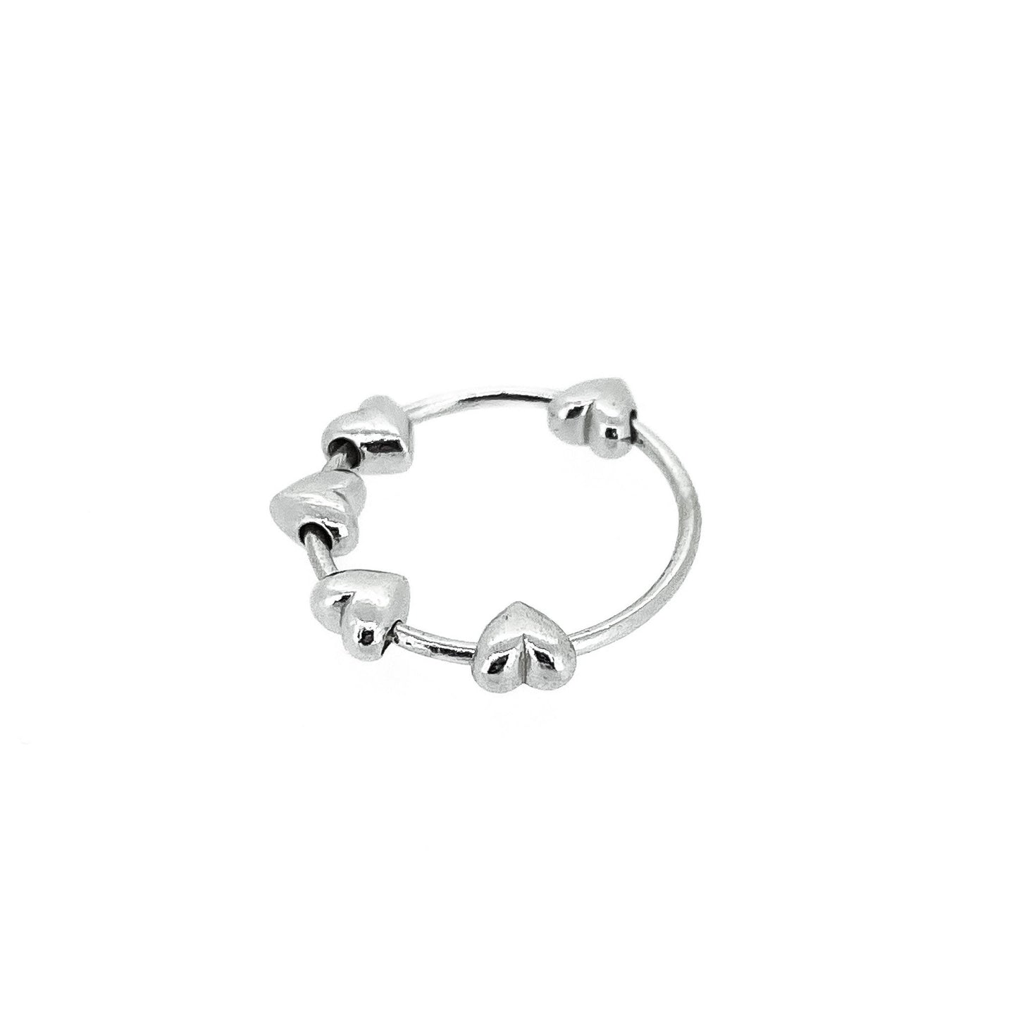 Heart Bead Fidget Ring