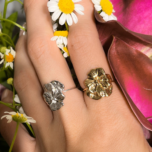 Pansy Flower Ring