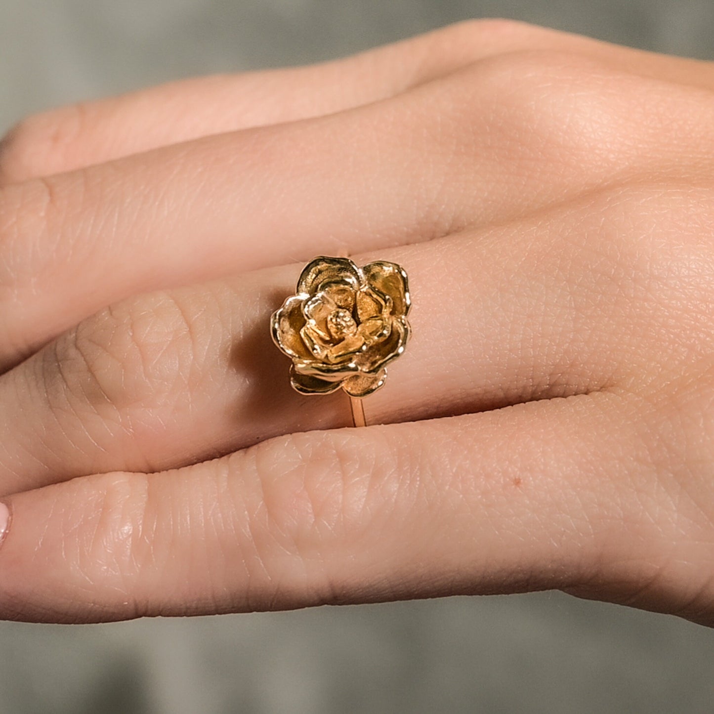 Dainty Magnolia Ring