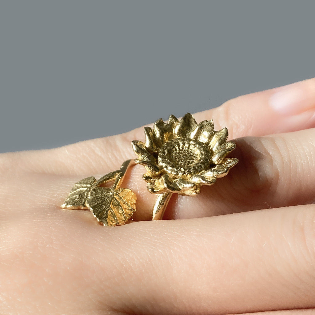 Sunflower Adjustable Ring