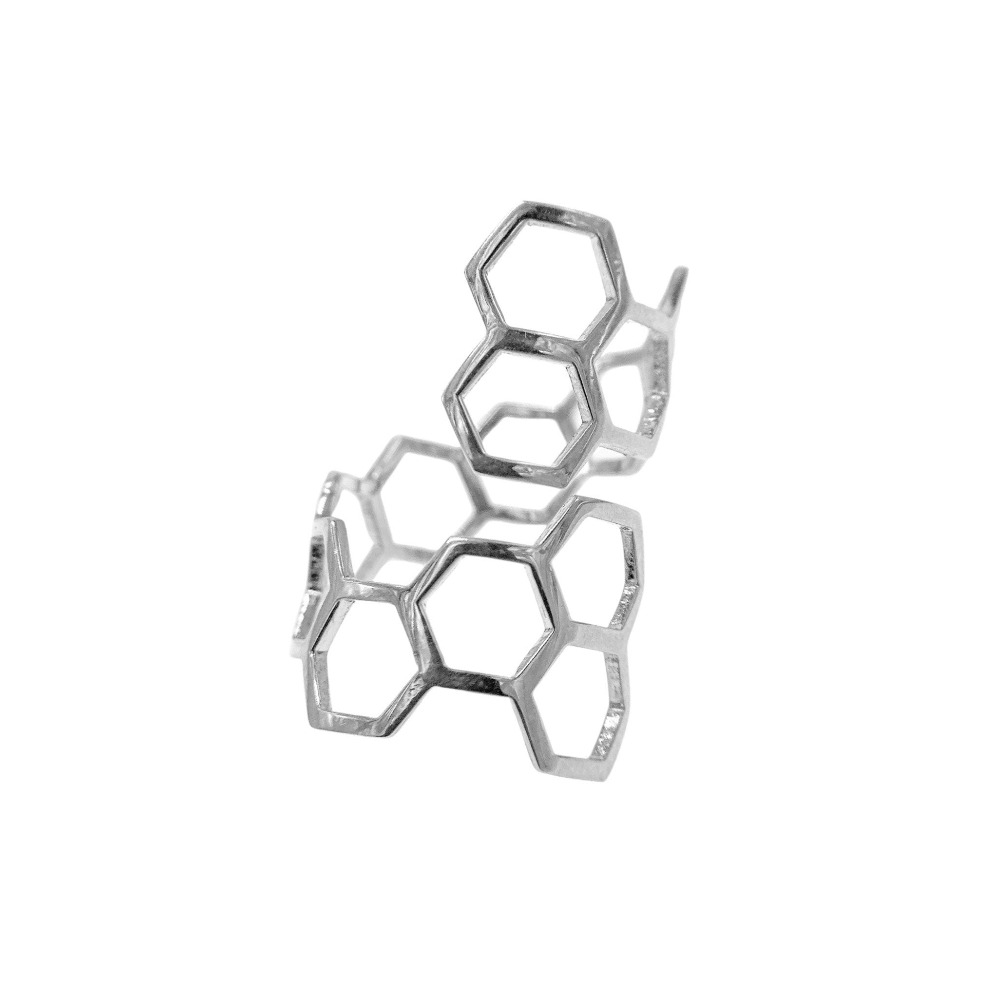 Hexagon Honey Comb Ring