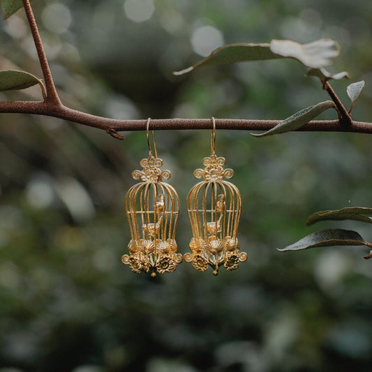 Vintage Birdcage Earrings