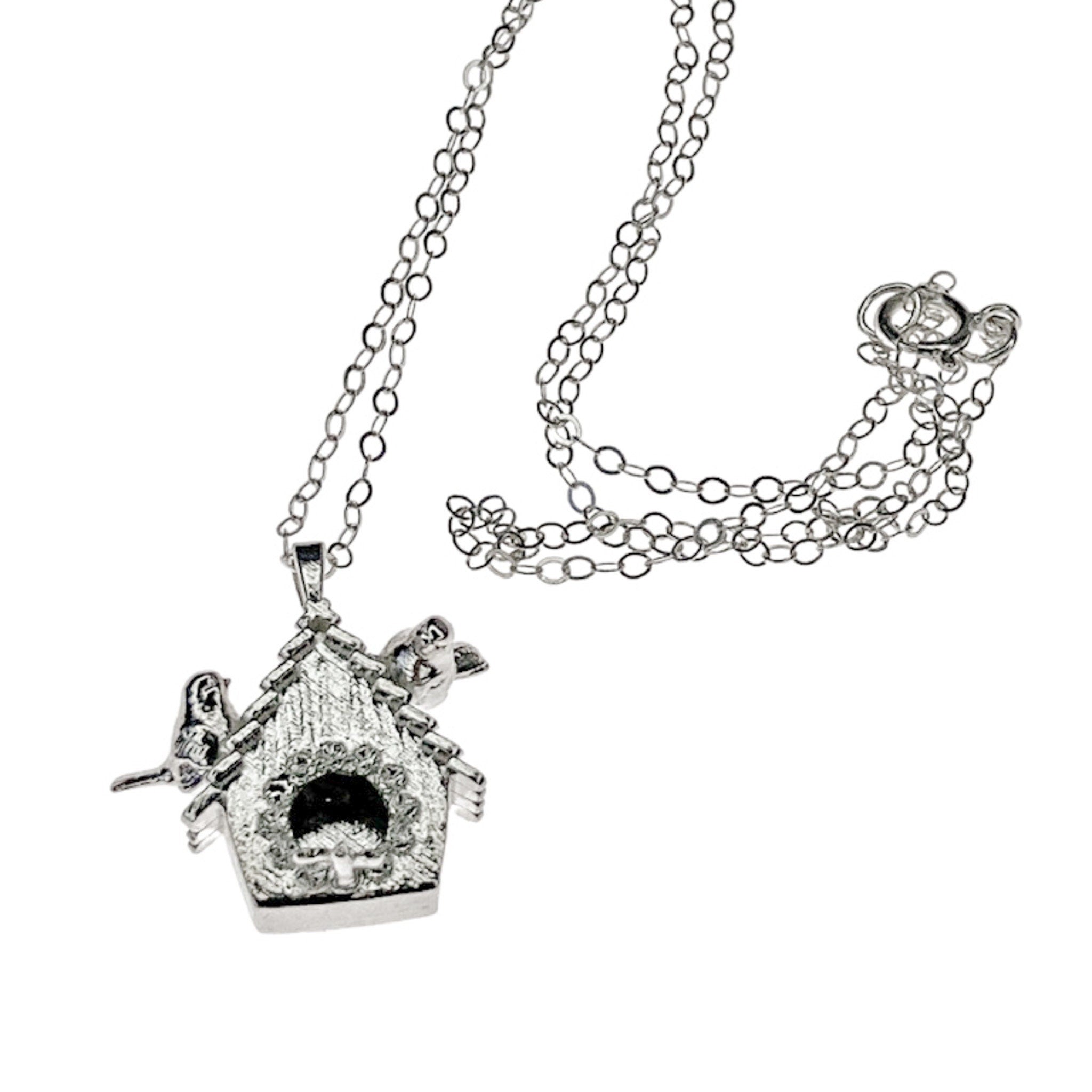 Birdhouse Pendant Necklace