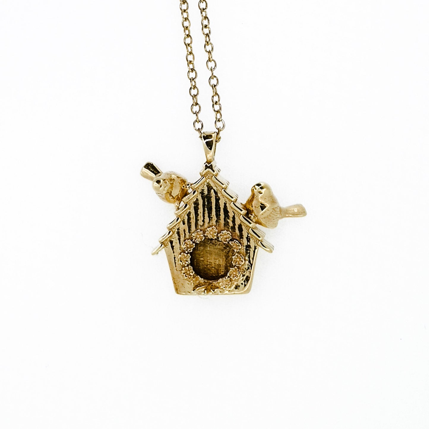 Birdhouse Pendant Necklace