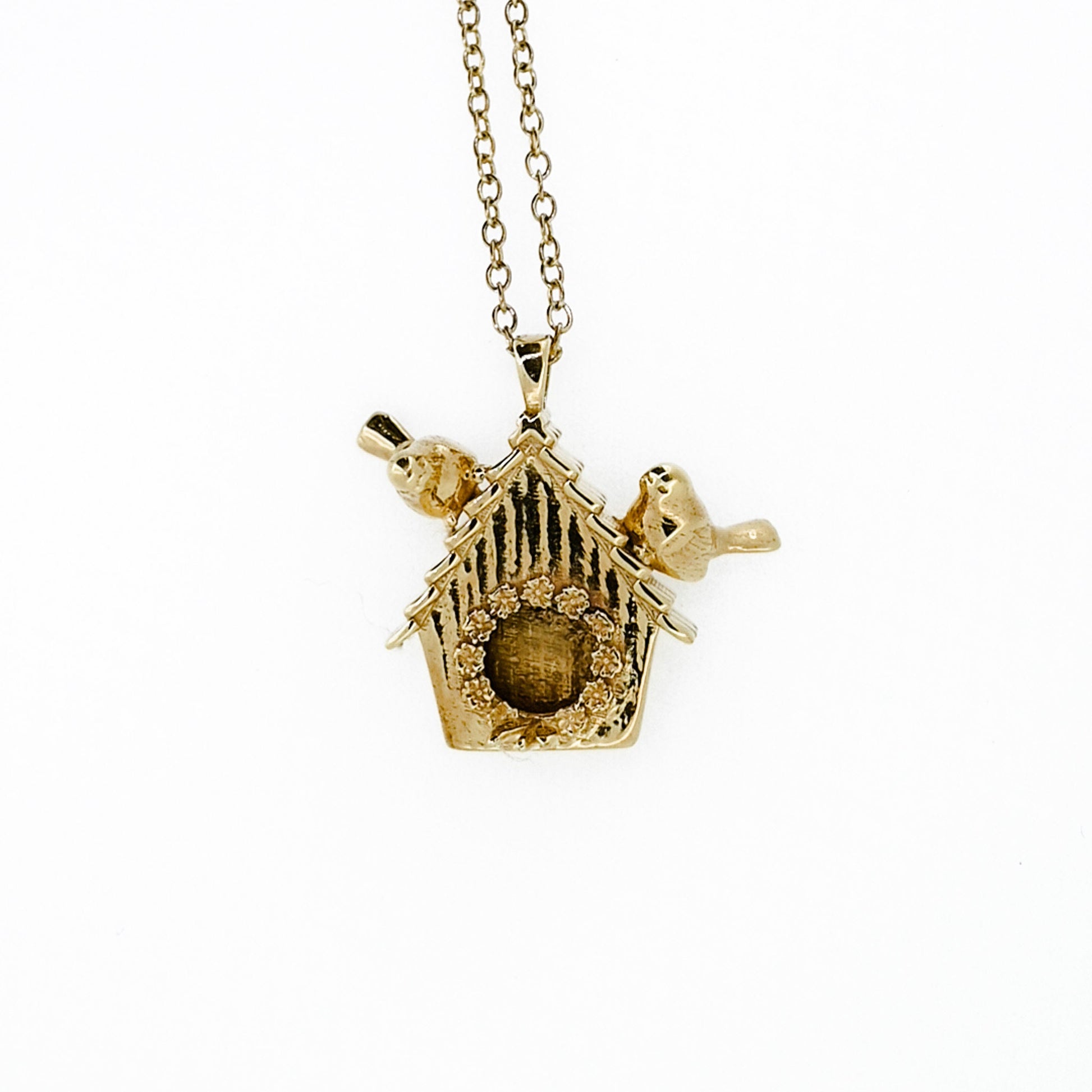 Birdhouse Pendant Necklace