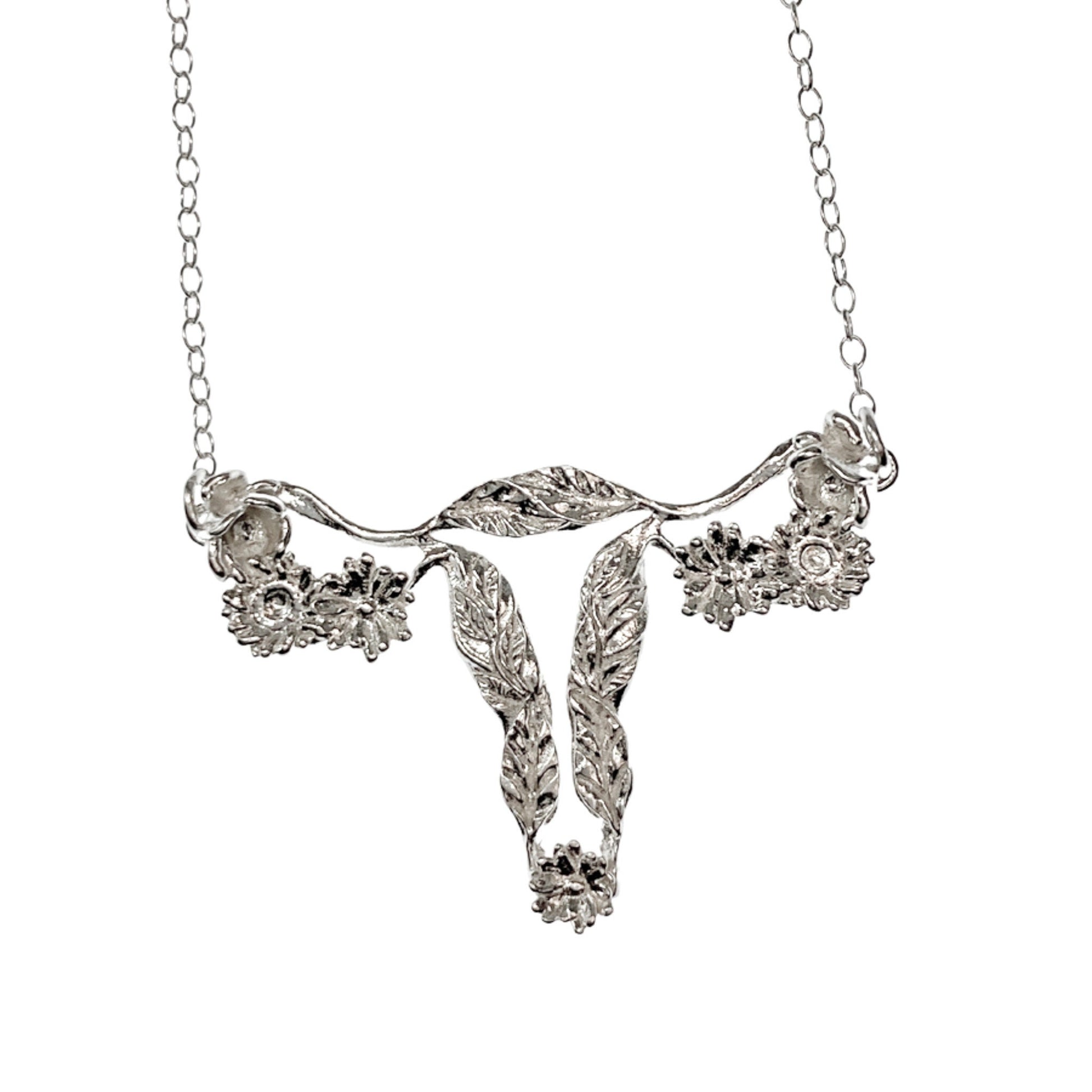 Floral Uterus Pendant