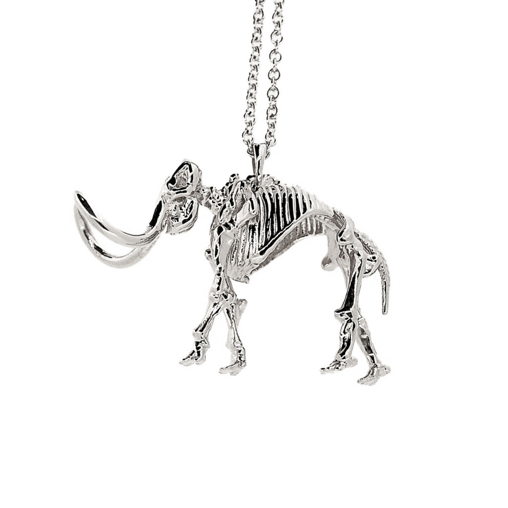 Woolly Mammoth (Mammuthus primigenius) Pendant Only in Sterling Silver
