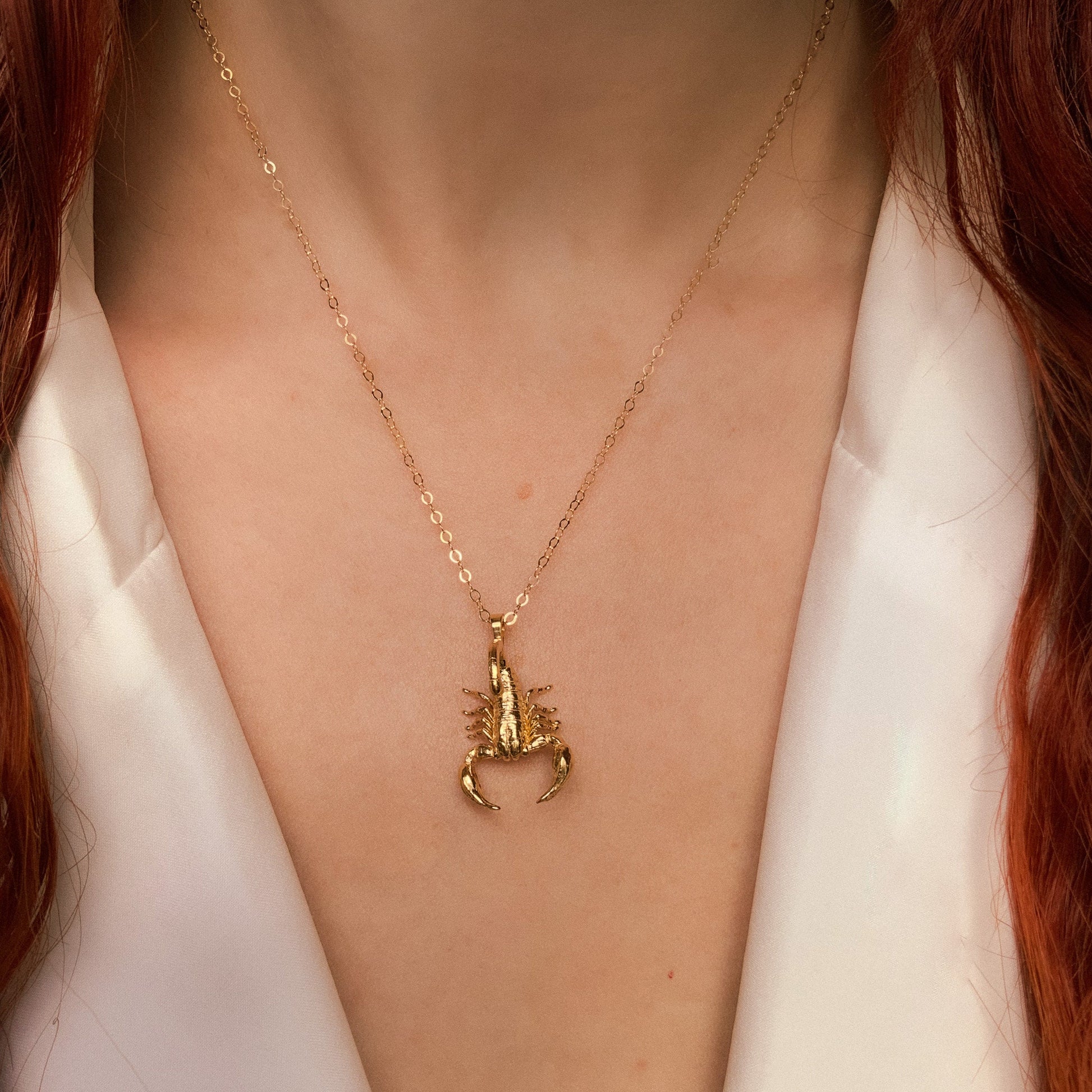 Scorpion Pendant Only: 14k Gold Plate, Sterling Silver, Vermeil