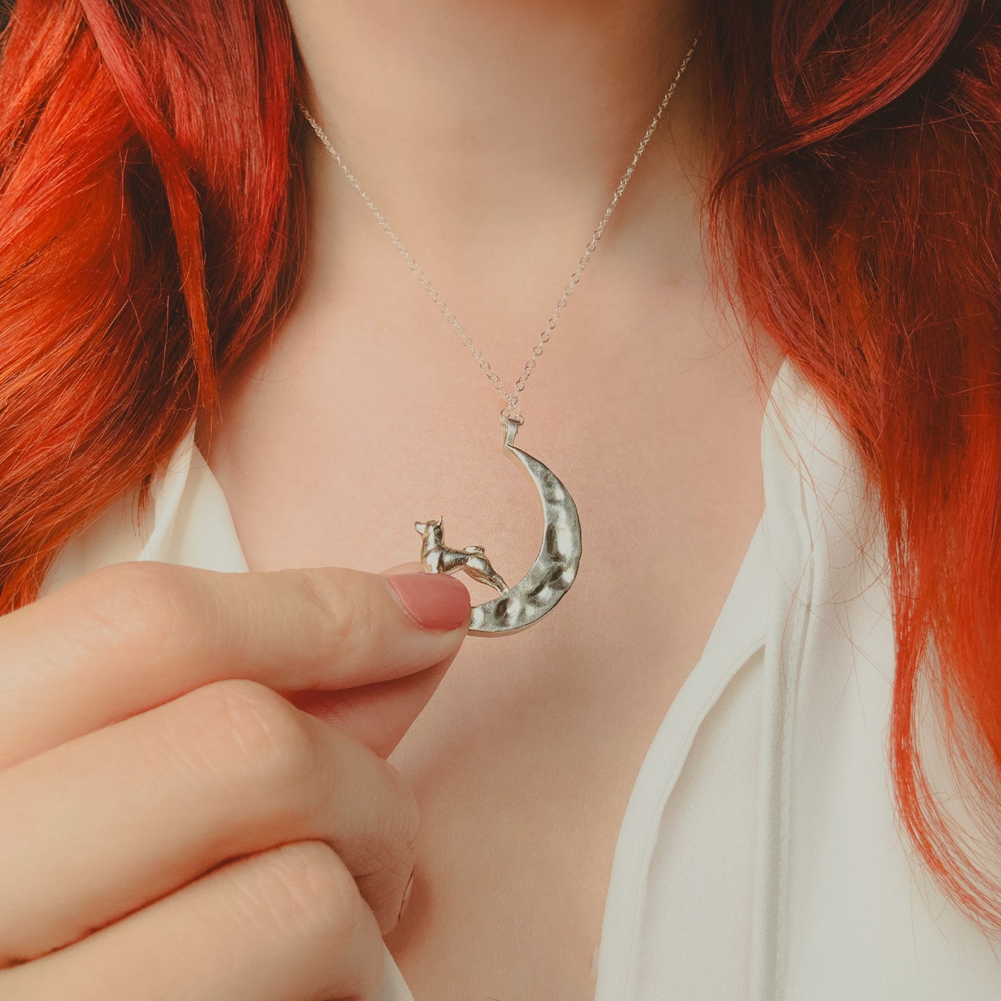 Shiba to the Moon Pendant Necklace