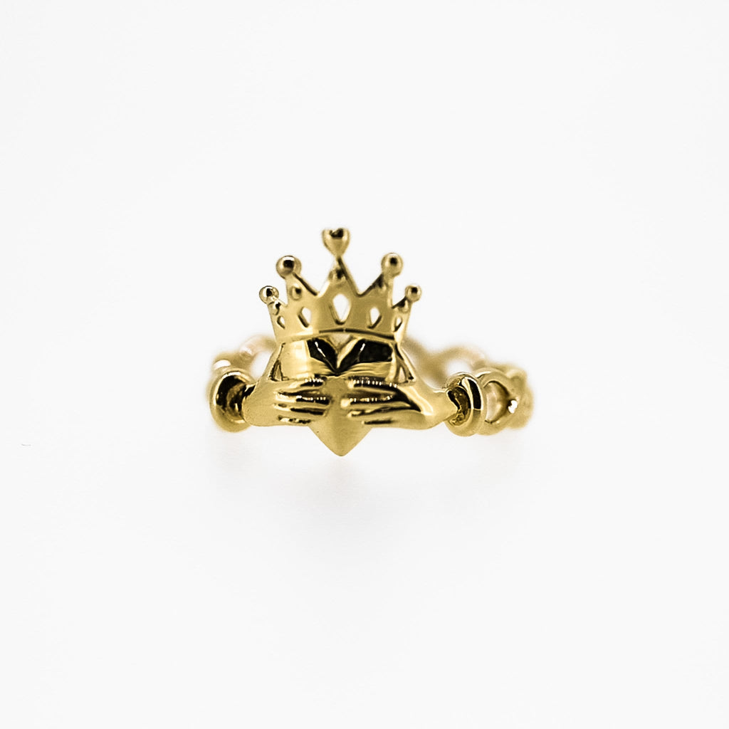 Irish Heart Celtic Claddagh Ring