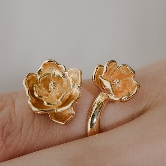 Magnolia Flower Ring