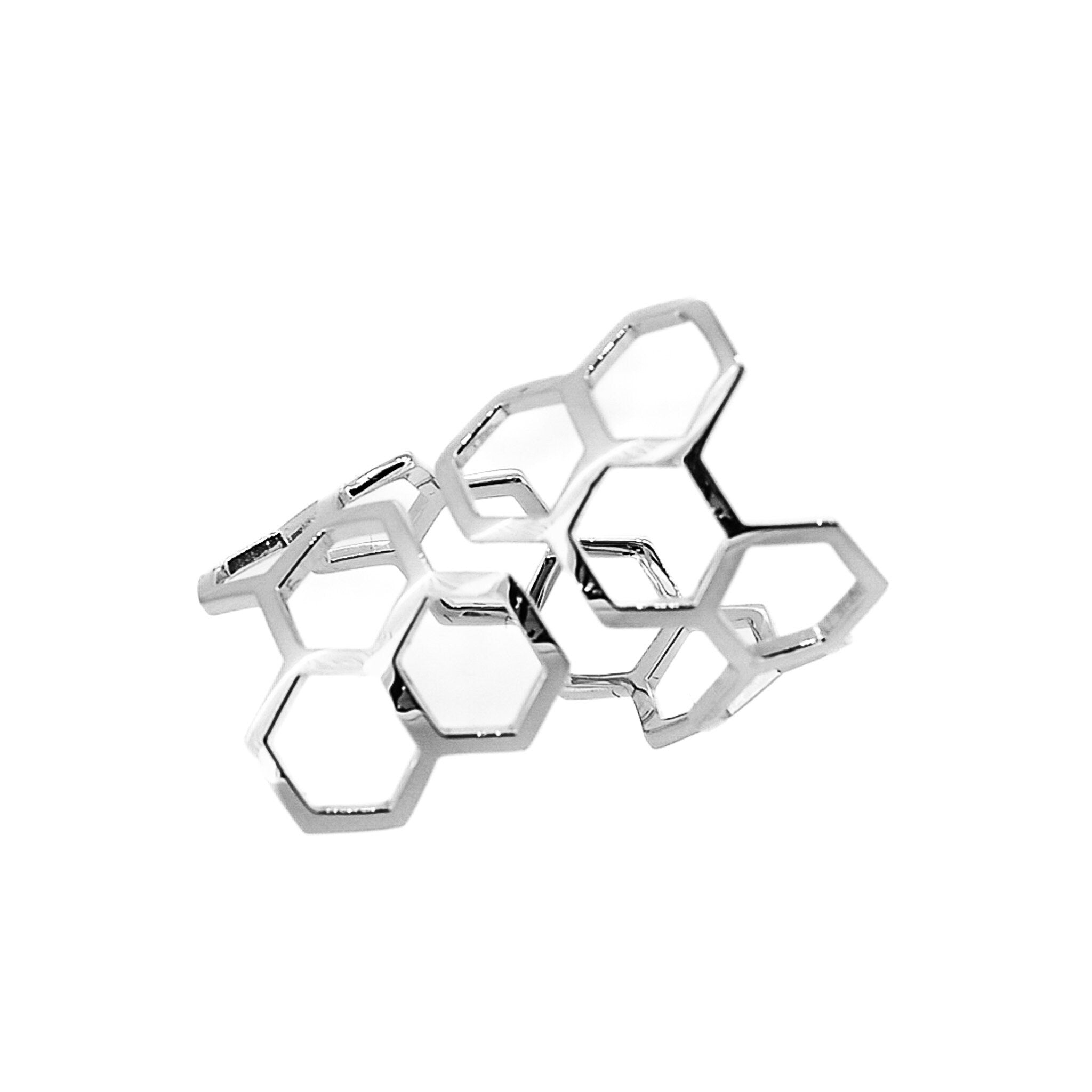 Hexagon Honey Comb Ring