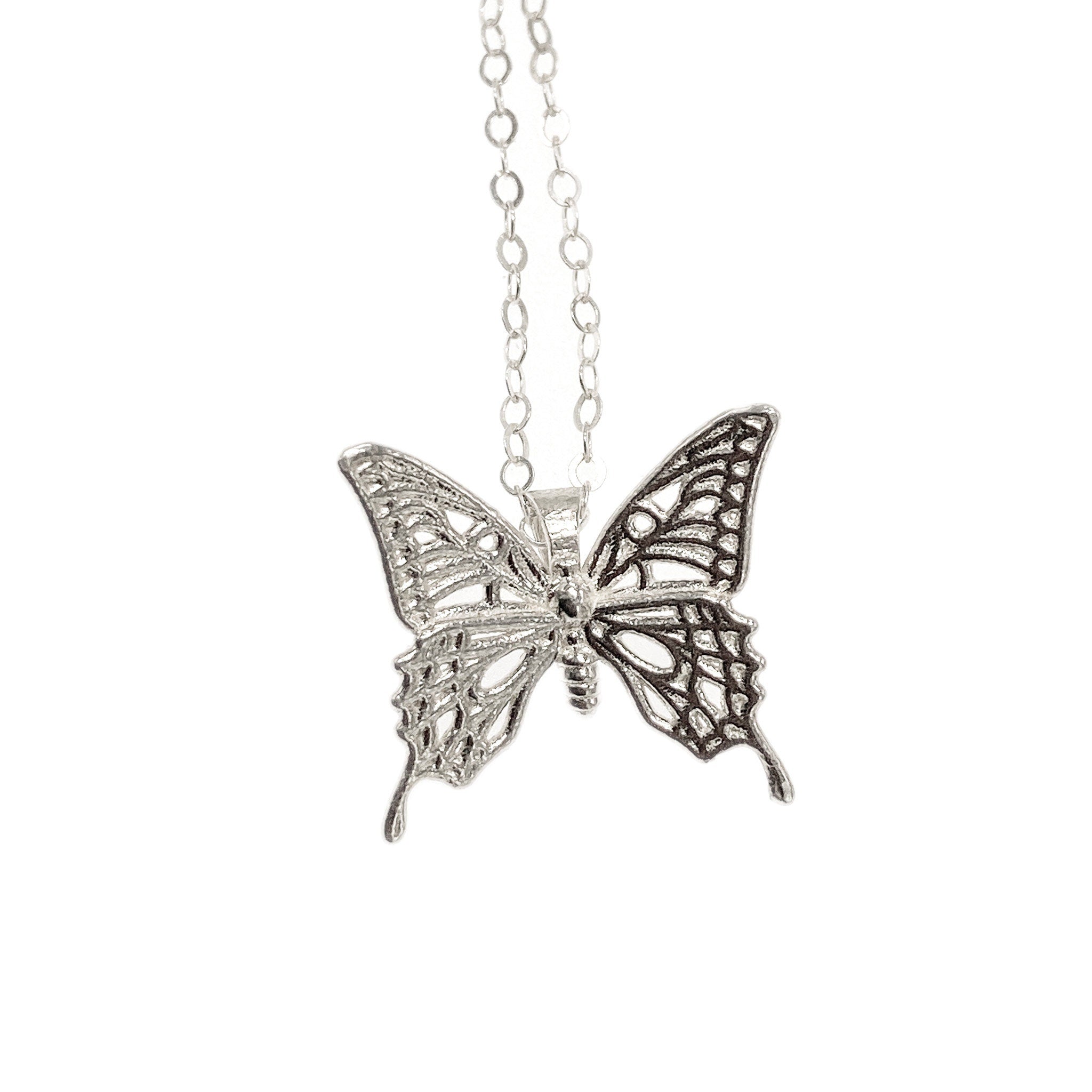 Swallowtail Butterfly Pendant Only: 14k Gold or Sterling Silver