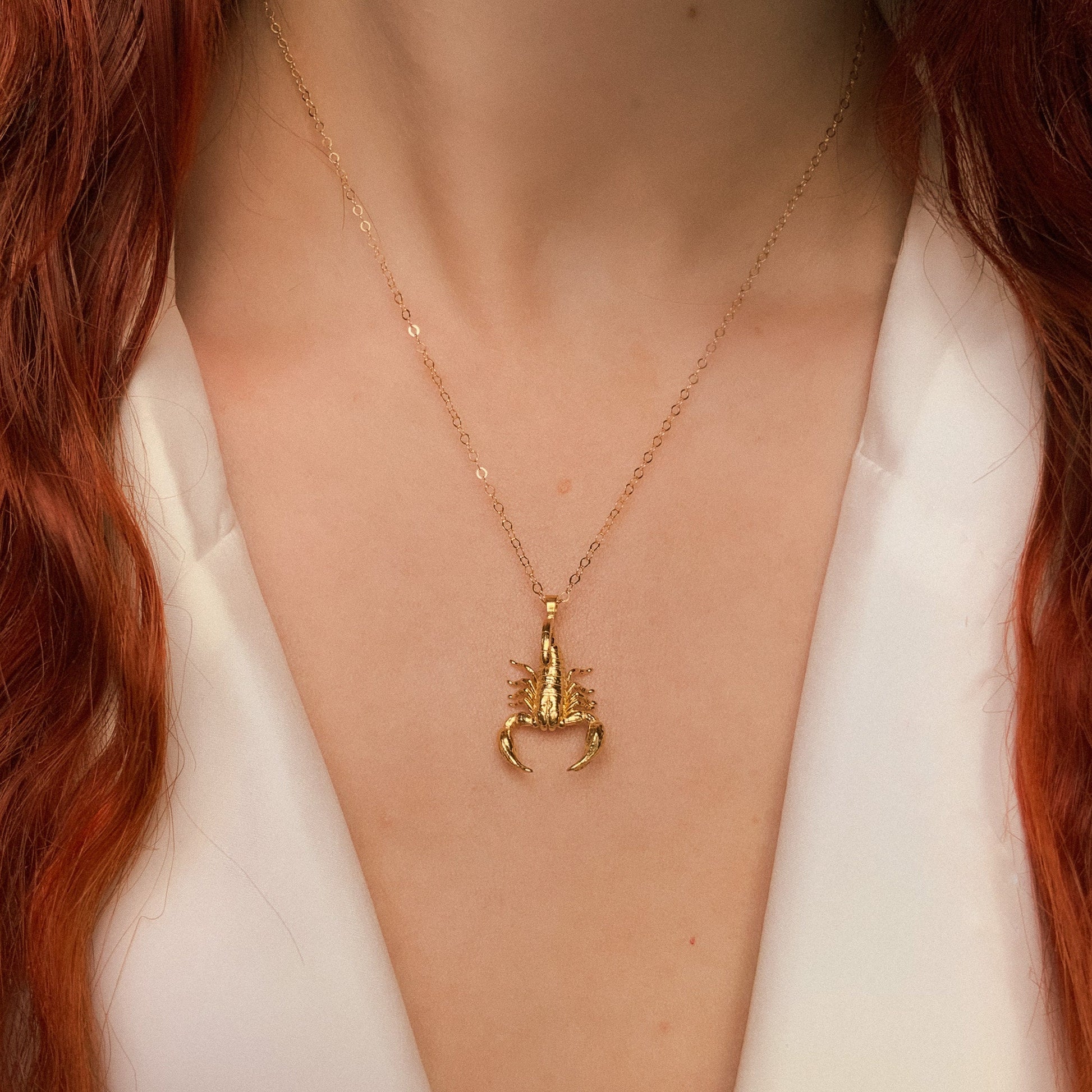 Scorpion Pendant Only: 14k Gold Plate, Sterling Silver, Vermeil