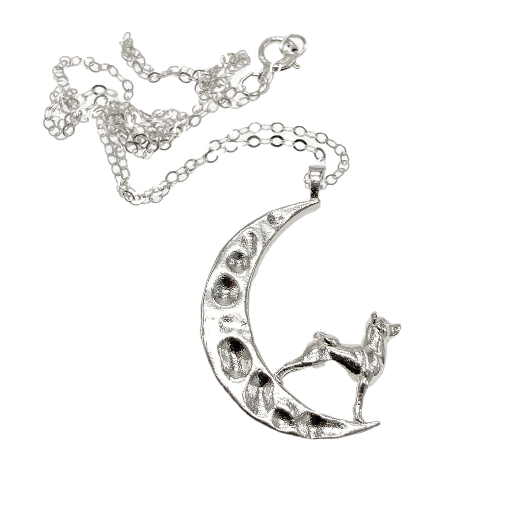 Shiba to the Moon Pendant Necklace