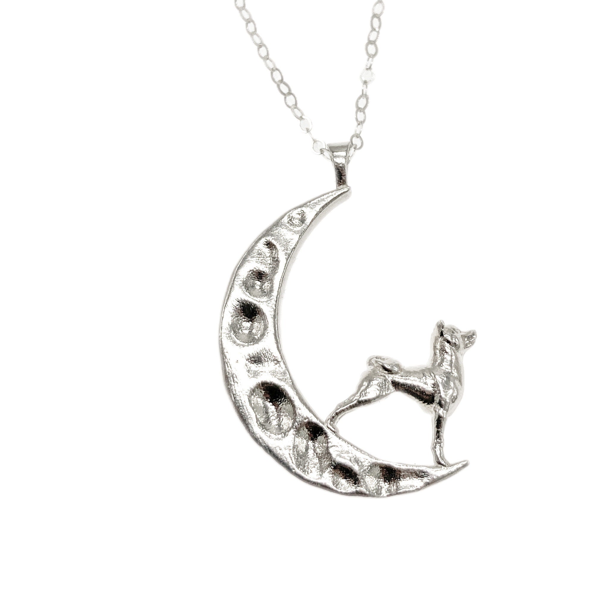 Shiba to the Moon Pendant Necklace