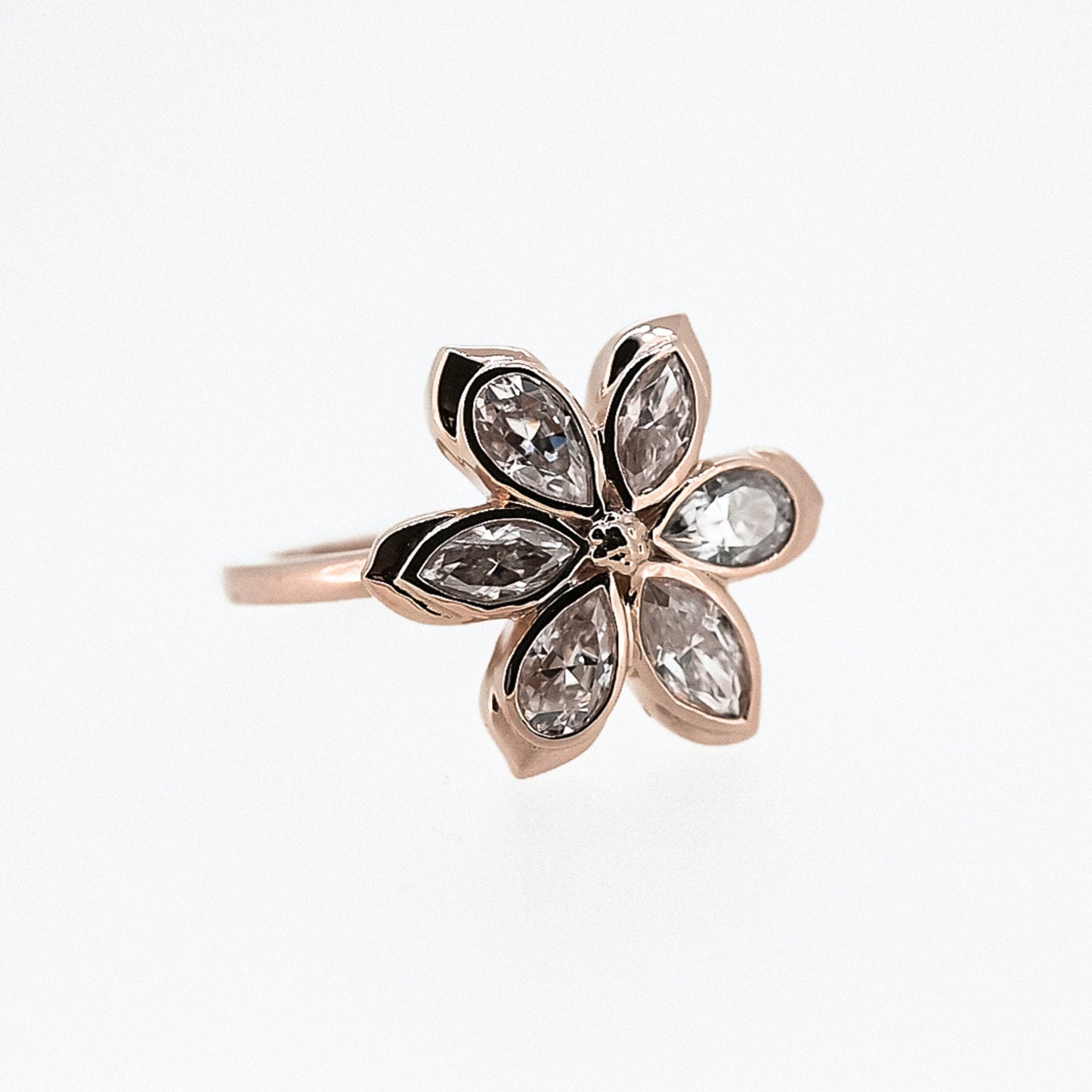 Diamond Flower Ring