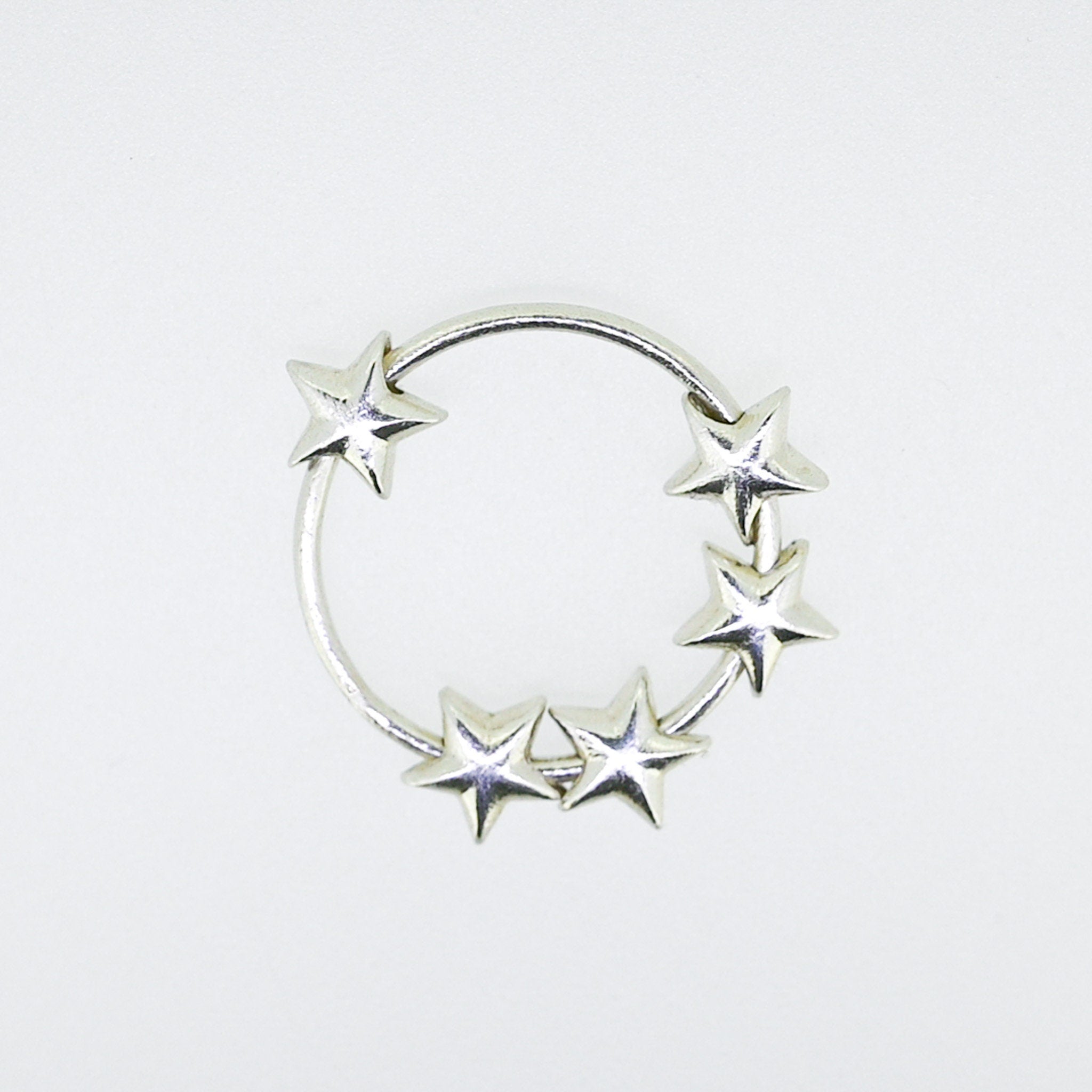 Sterling Silver Star Fidget Ring: Anxiety Meditation Toy