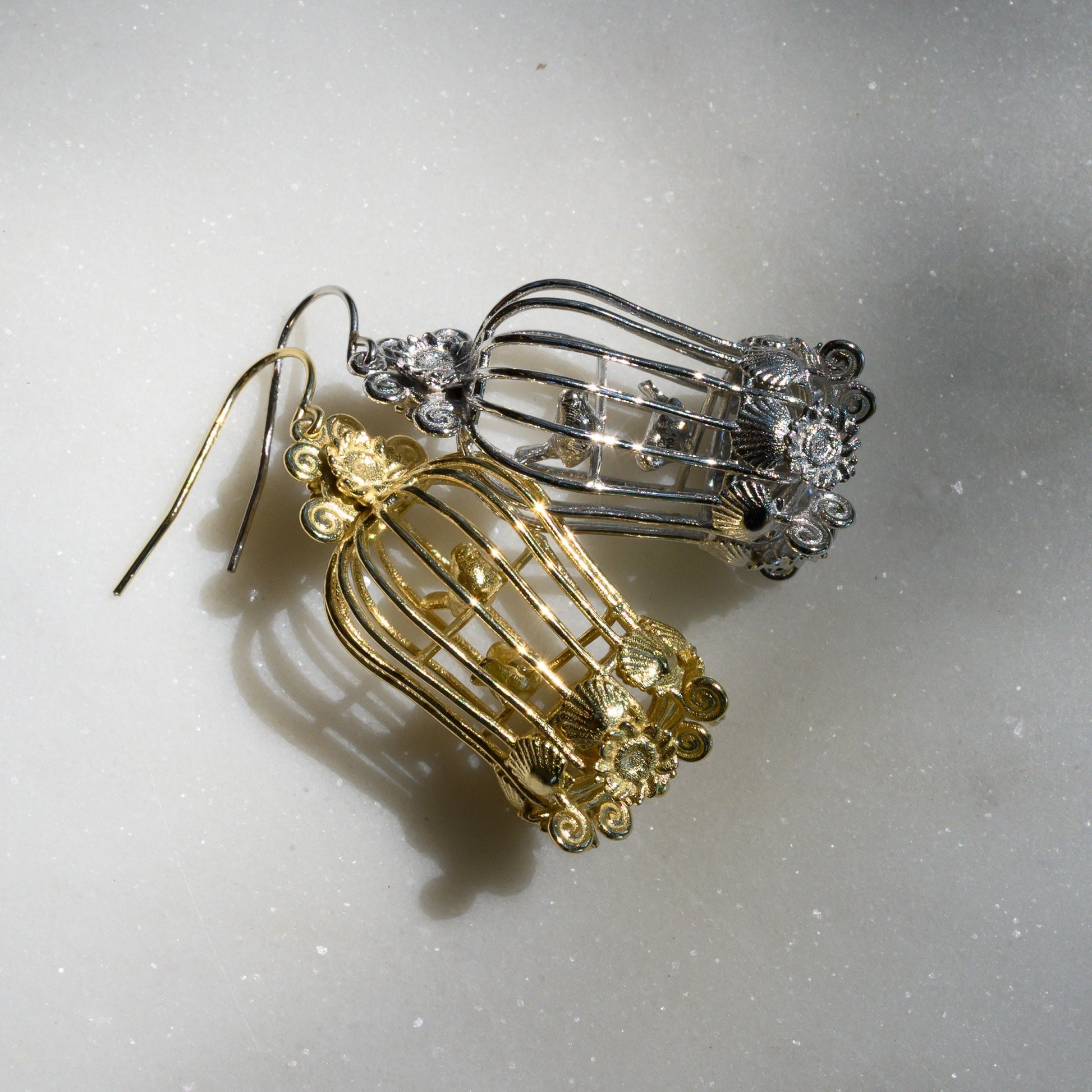 Vintage Birdcage Earrings